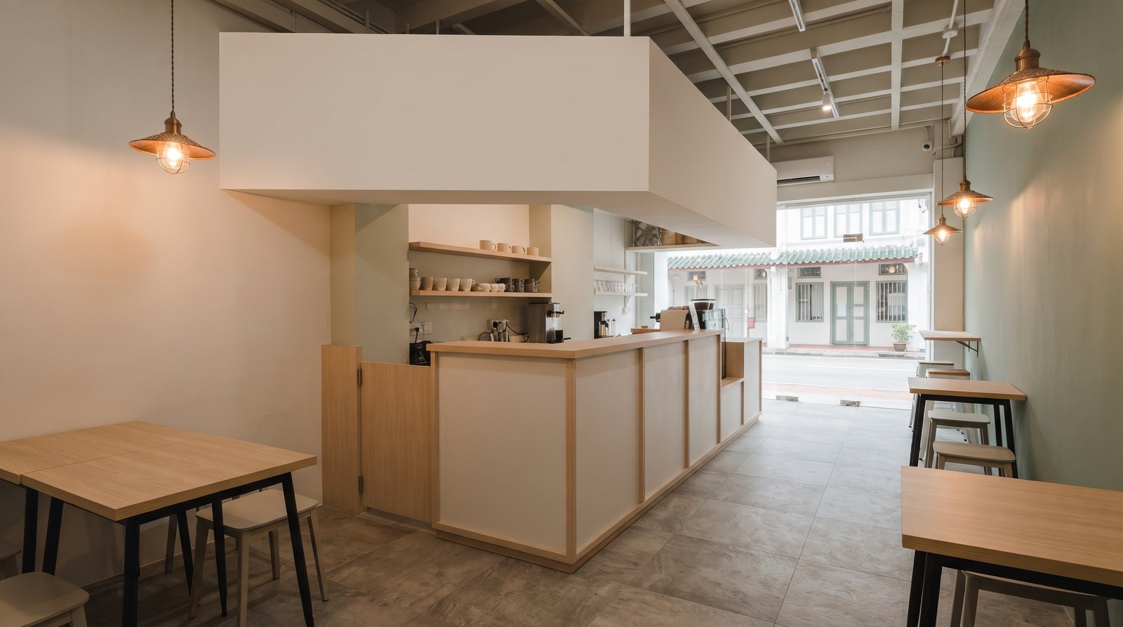 Retail or café fit-out interior in Singapore